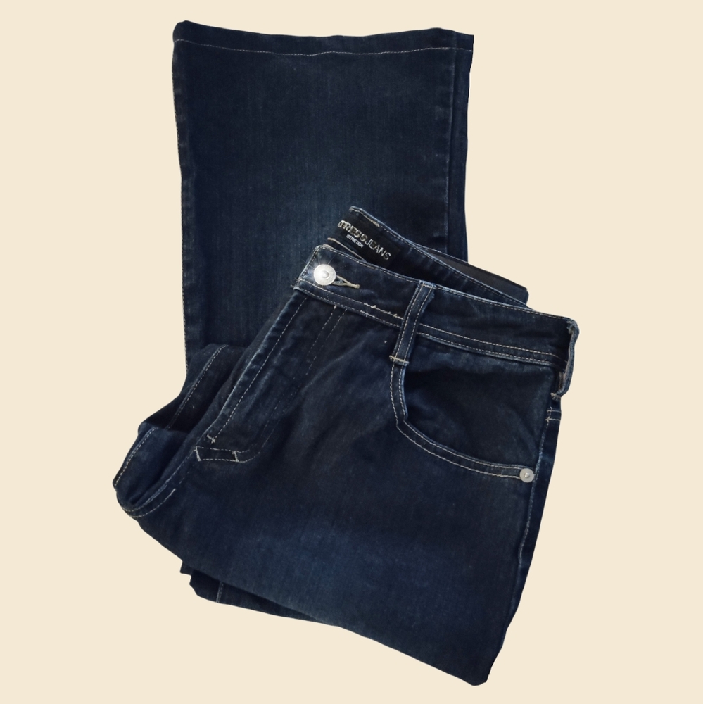 Express Stretch Dark Blue Jeans   9/10 Juniors